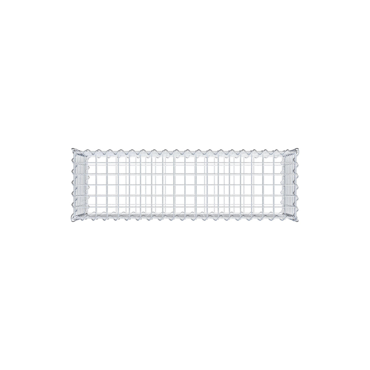 Gabbione 100 cm x 40 cm x 30 cm (L x H x P), maglia 5 cm x 5 cm, spirale