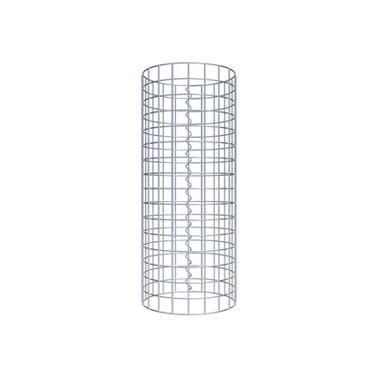 Colonne de gabion ronde 32 cm de diamètre, 80 cm de hauteur, maille 5 cm x 5 cm