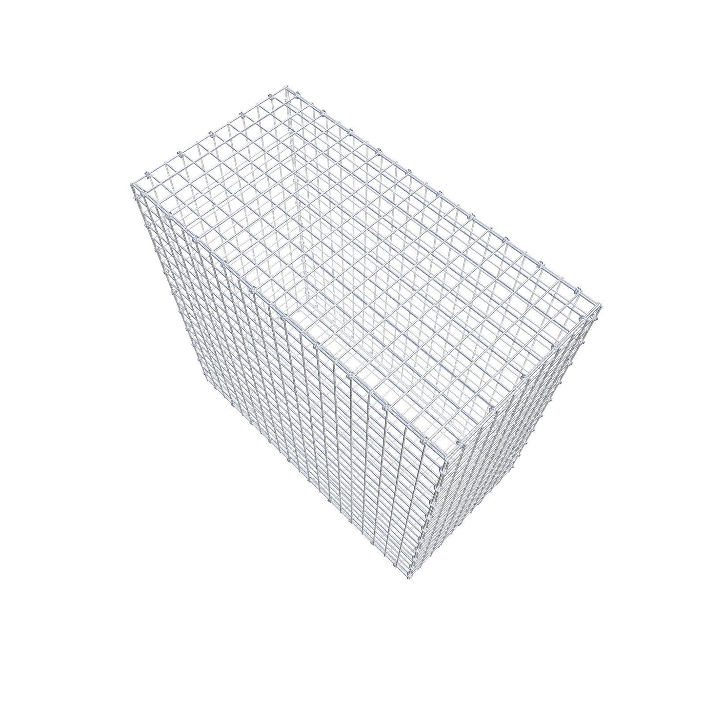 Gabion 100 cm x 100 cm x 50 cm (L x H x D), maskstorlek 5 x 5 cm, spiralring
