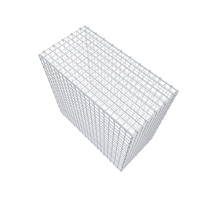 Gabion 100 cm x 100 cm x 50 cm (L x H x D), maskstorlek 5 x 5 cm, spiralring