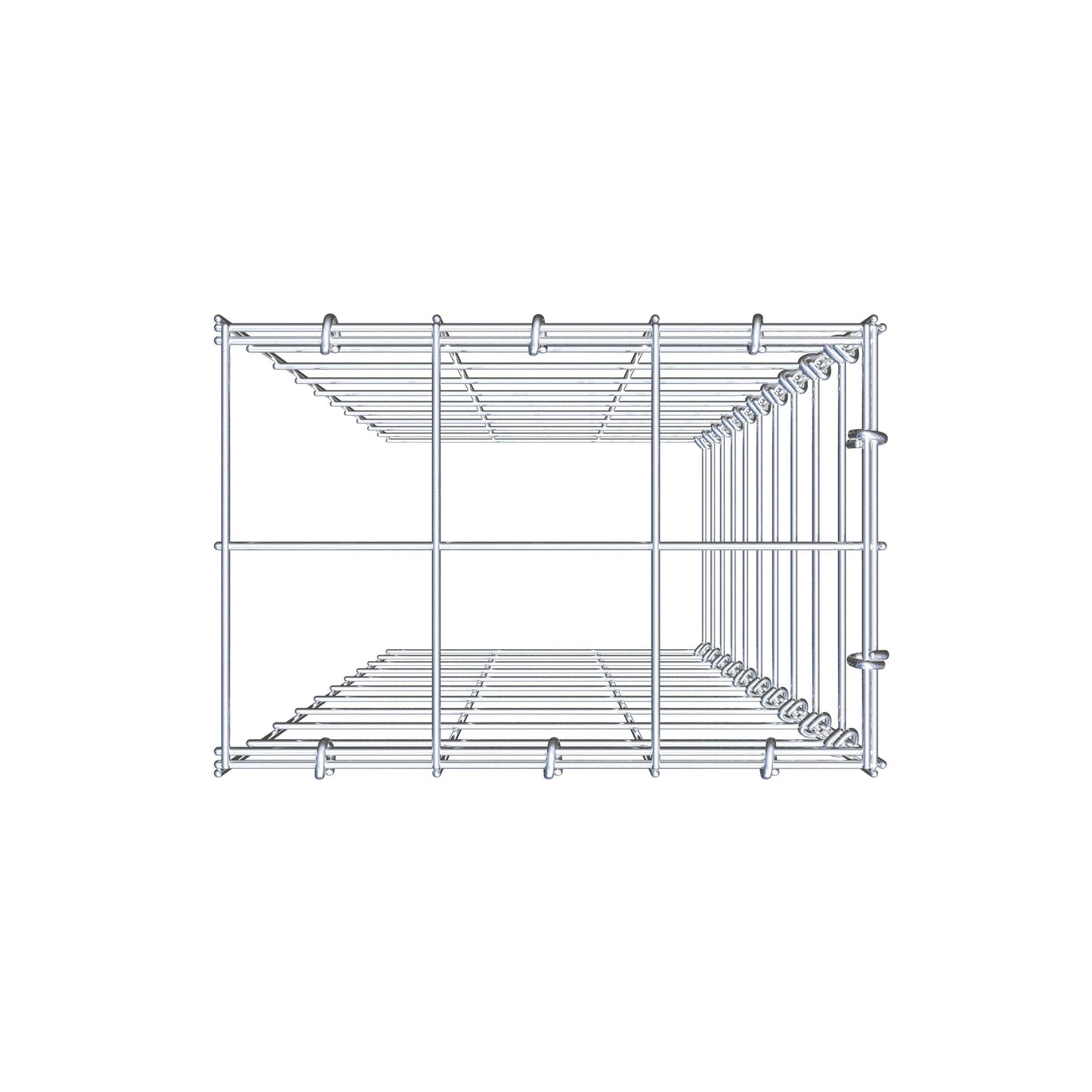 Gavión adicional tipo 4 100 cm x 30 cm x 20 cm (L x A x P), malla 10 cm x 10 cm, anillo en C