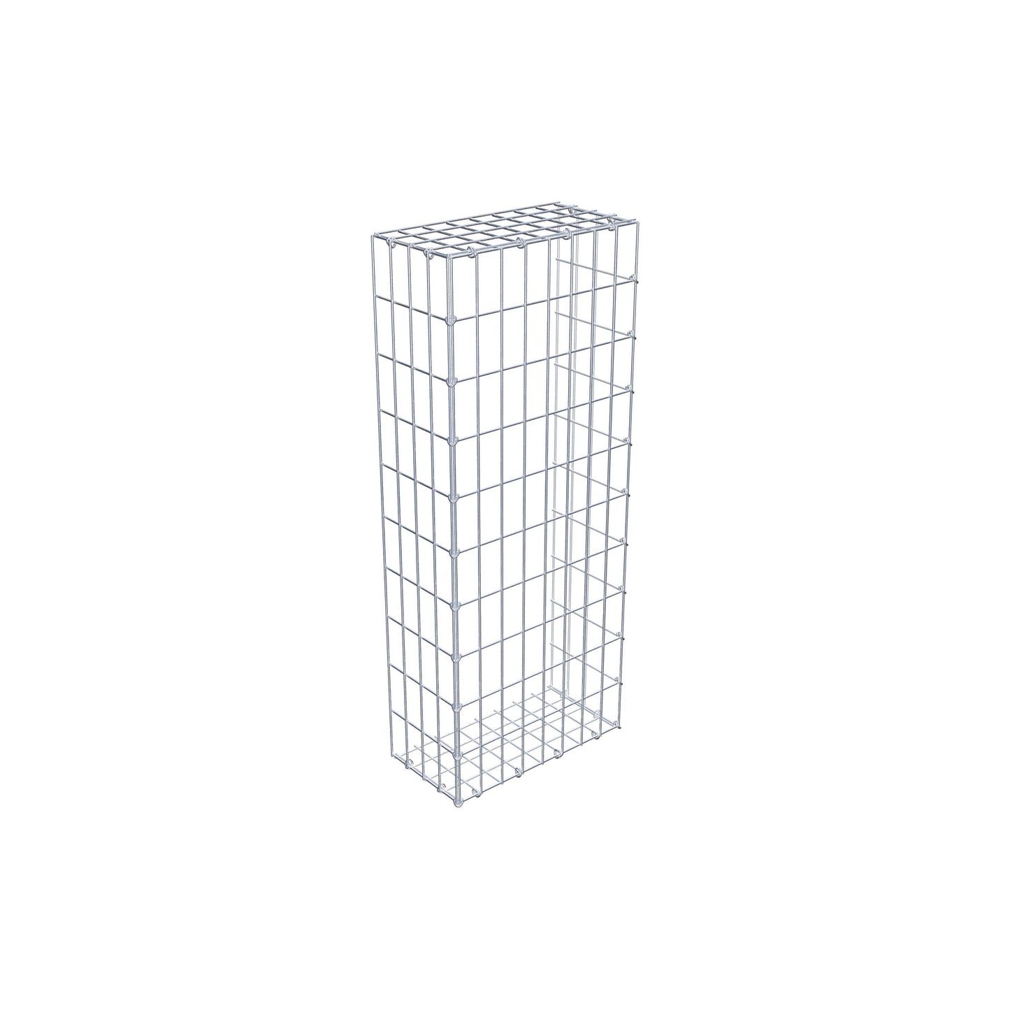 Gabião Tipo 2 100 cm x 20 cm x 40 cm, malhagem 5 cm x 10 cm, anel C