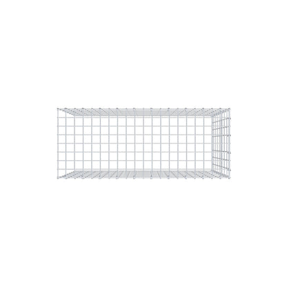 Typ 4 påbyggnadsgabion 100 cm x 80 cm x 40 cm (L x H x D), maskstorlek 5 cm x 10 cm, C-ring