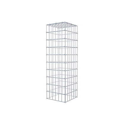 Typ 3 påbyggnadsgabion 100 cm x 30 cm x 30 cm (L x H x D), maskstorlek 5 cm x 10 cm, C-ring