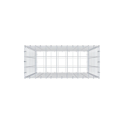 Gabion 100 cm x 70 cm x 30 cm (L x H x D), maskstorlek 10 cm x 10 cm, C-ring