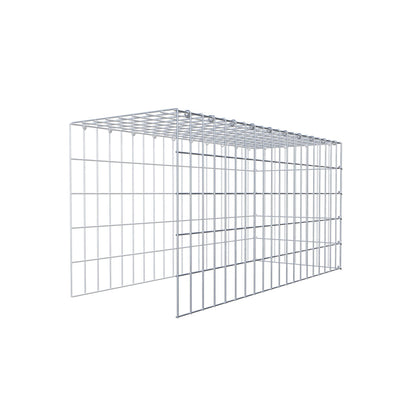 Fourche rapportée type 4 100 cm x 50 cm x 40 cm (L x H x P), mailles 5 cm x 10 cm, anneau C