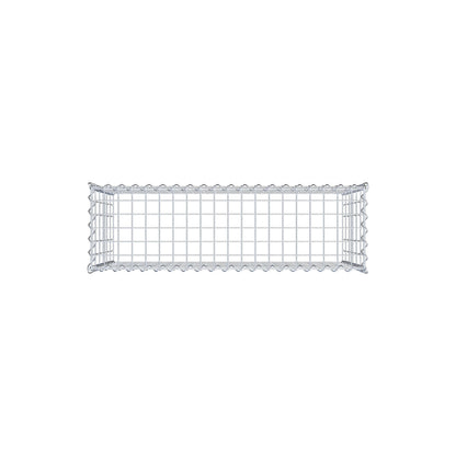 Opvokset gabion type 3 100 cm x 60 cm x 30 cm (L x H x D), maskestørrelse 5 cm x 10 cm, spiral