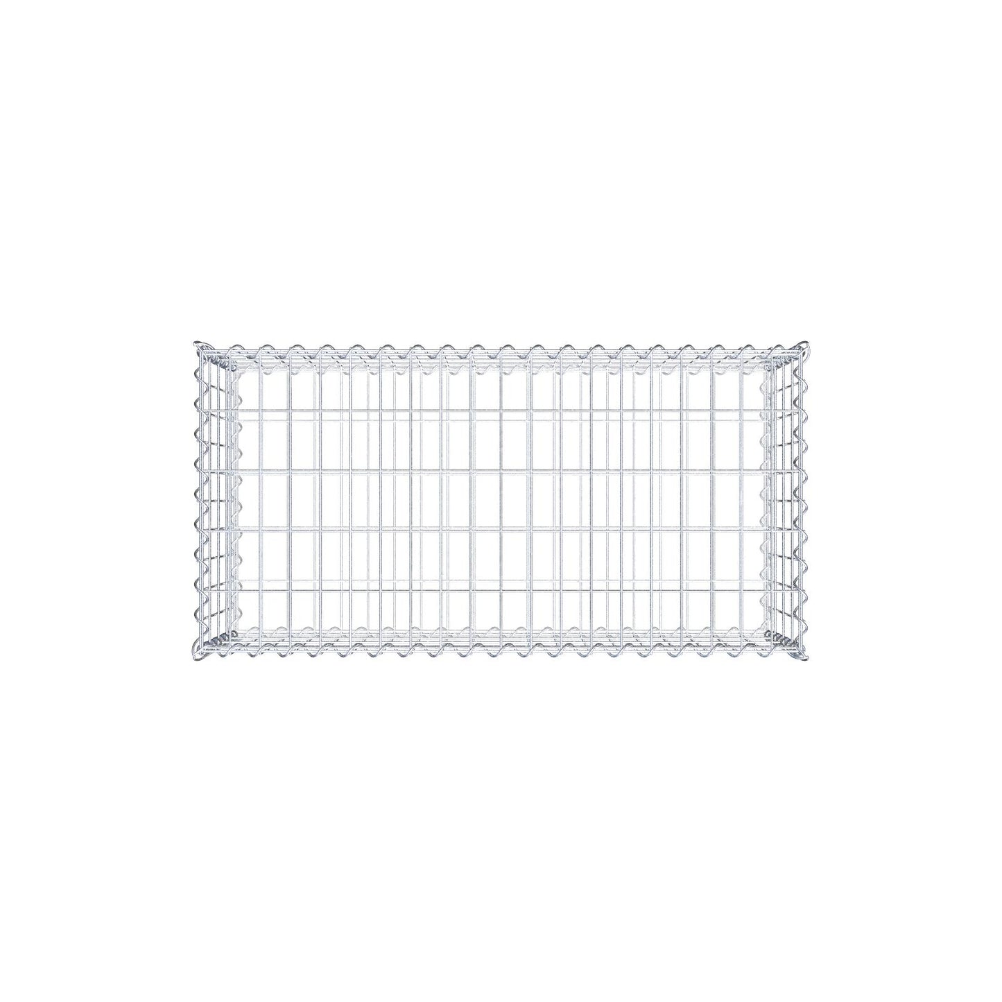 Gabion 100 cm x 40 cm x 50 cm (L x H x D), maskestørrelse 5 cm x 10 cm, spiral