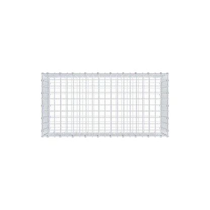 Gabione 100 cm x 40 cm x 50 cm (L x H x T), Maschenweite 5 x 5 cm, Spiralring