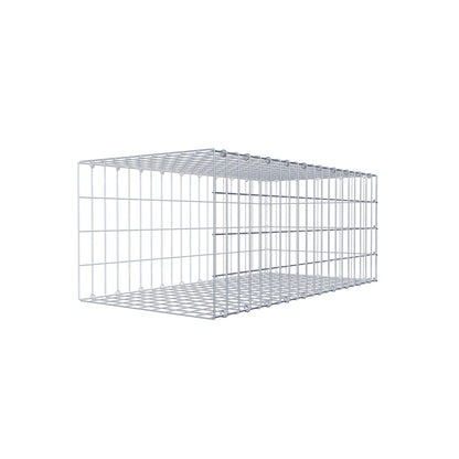 Mounted gabion type 2 100 cm x 40 cm x 50 cm, mesh size 5 cm x 10 cm, C-ring
