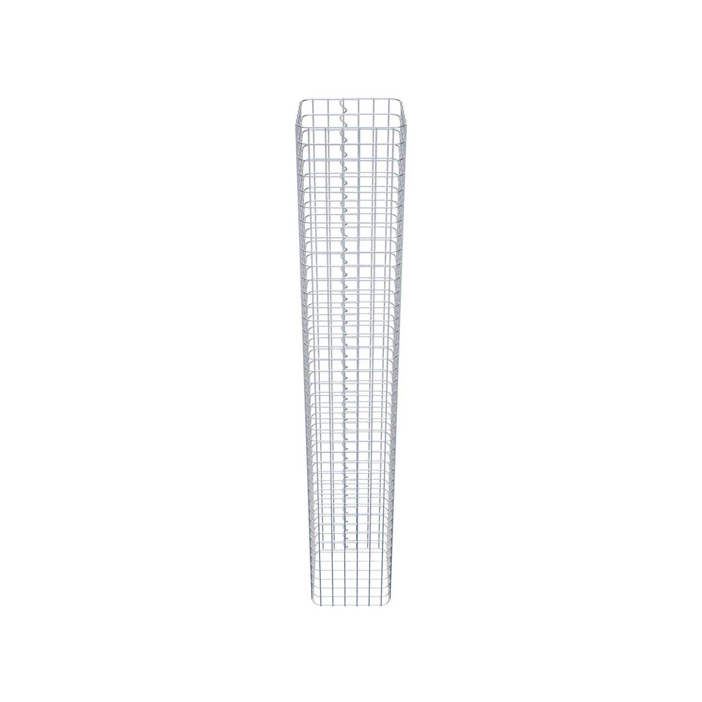 Columna de gaviones angular 32 cm x 32 cm, 200 cm de altura, MW 5 cm x 5 cm