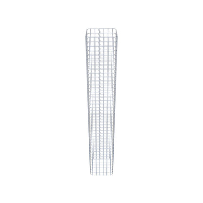 Columna de gaviones angular 32 cm x 32 cm, 200 cm de altura, MW 5 cm x 5 cm