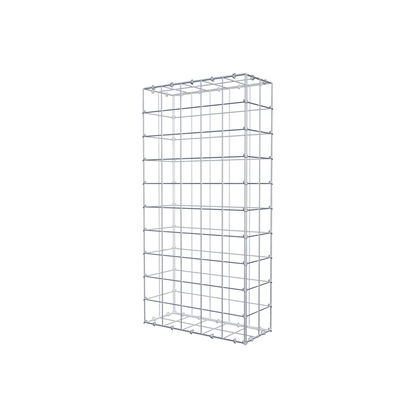 Gabione 100 cm x 20 cm x 50 cm (L x H x T), Maschenweite 10 cm x 10 cm, C-Ring
