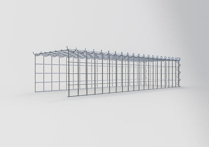 Gavión complementario tipo 4 100 cm x 20 cm x 30 cm (L x A x P), malla 5 cm x 5 cm, espiral