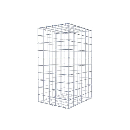 Gabion 100 cm x 60 cm x 50 cm (L x H x D), maskstorlek 10 cm x 10 cm, C-ring