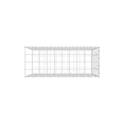 Monteret gabion type 2 100 cm x 80 cm x 40 cm (L x H x D), maskestørrelse 10 cm x 10 cm, C-ring