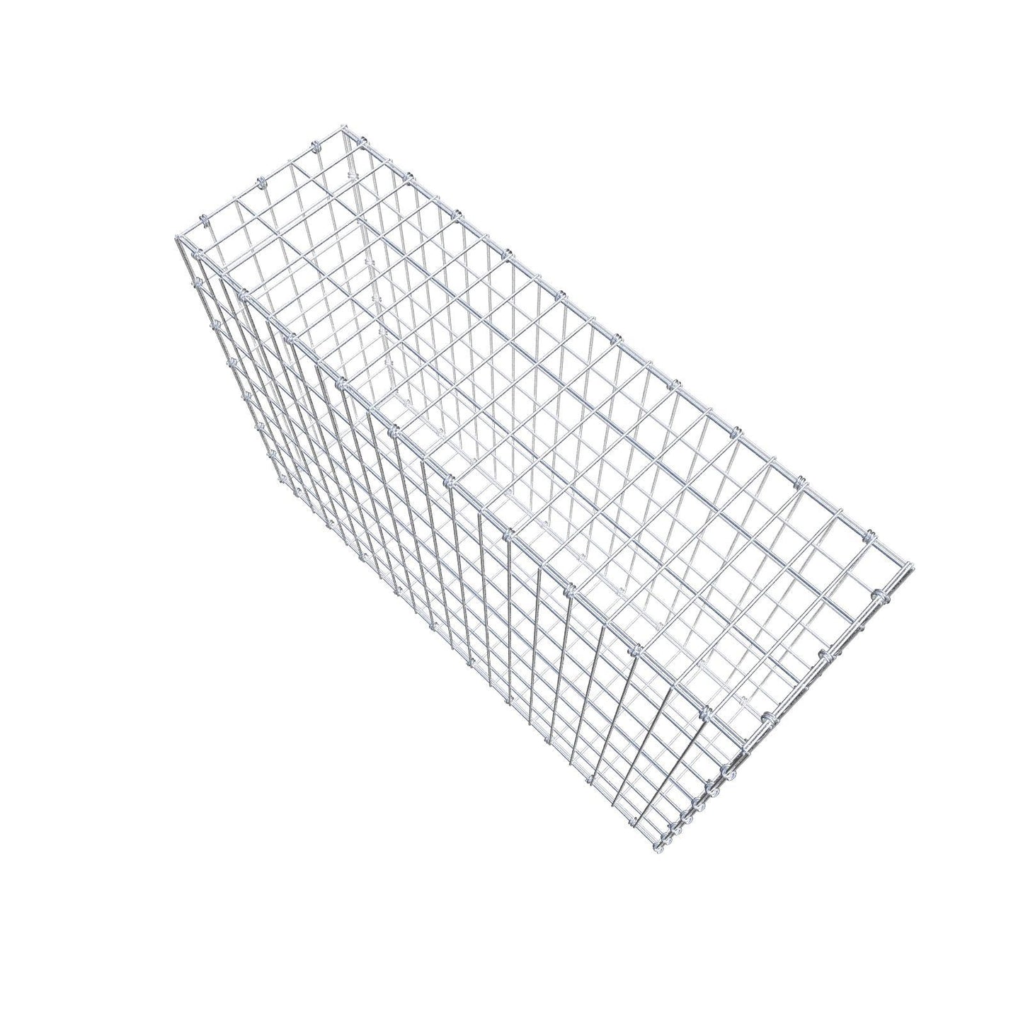 Gabione 100 cm x 70 cm x 30 cm (L x H x T), Maschenweite 5 x 10 cm, Spiralring