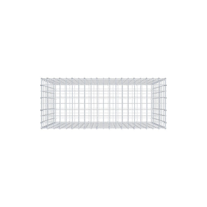 Gabion 100 cm x 90 cm x 40 cm (L x H x P), mailles 5 cm x 10 cm, anneau en C
