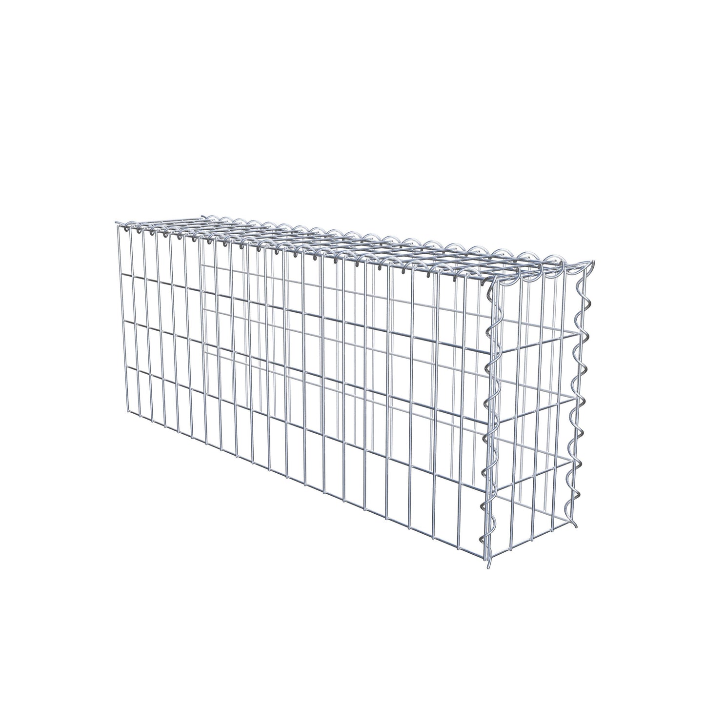 Extra gabion typ 4 100 cm x 40 cm x 20 cm (L x H x D), maskstorlek 5 cm x 10 cm, spiral