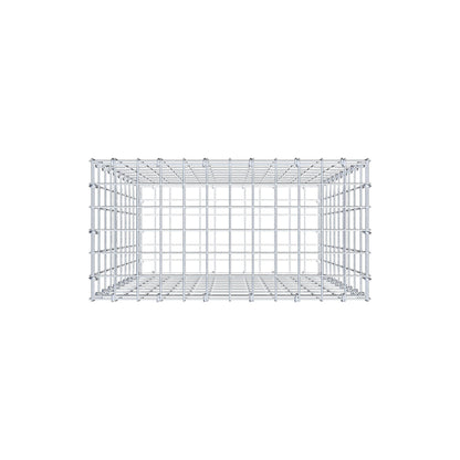 Gabion 100 cm x 60 cm x 30 cm (L x H x D), maskestørrelse 5 cm x 10 cm, C-ring