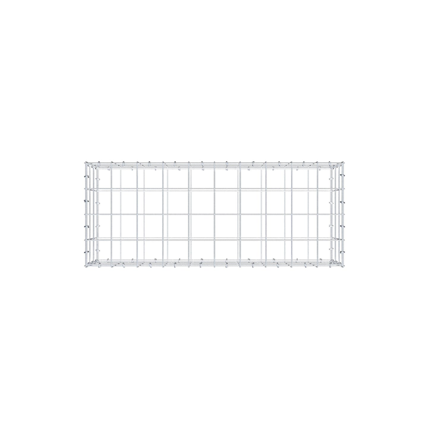 Gabion 100 cm x 30 cm x 40 cm (L x H x D), maskestørrelse 10 cm x 10 cm, C-ring