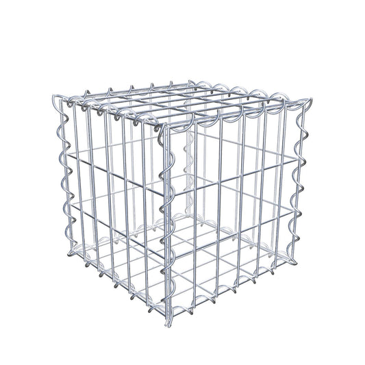 Gabion 30 cm x 30 cm x 30 cm (L x H x D), maskestørrelse 5 cm x 10 cm, spiral