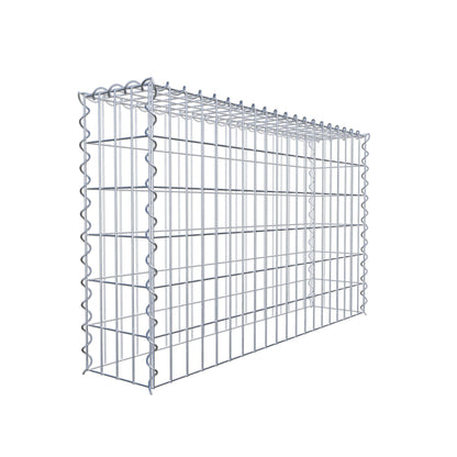 Extra gabion typ 3 100 cm x 60 cm x 20 cm (L x H x D), maskstorlek 5 cm x 10 cm, spiral