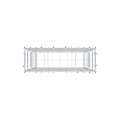 Gabião 100 cm x 60 cm x 20 cm (C x A x P), malhagem 10 cm x 10 cm, anel C