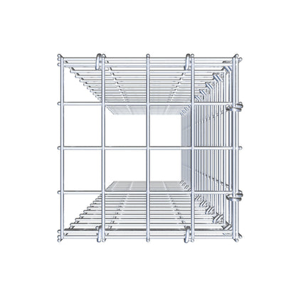 Monteret gabion type 4 100 cm x 20 cm x 20 cm (L x H x D), maskestørrelse 5 cm x 5 cm, C-ring