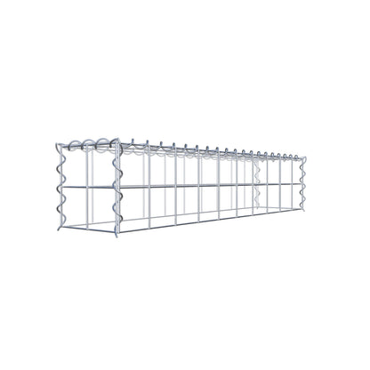 Gabion rapporté type 3 100 cm x 20 cm x 20 cm (L x H x P), maille 10 cm x 10 cm, spirale