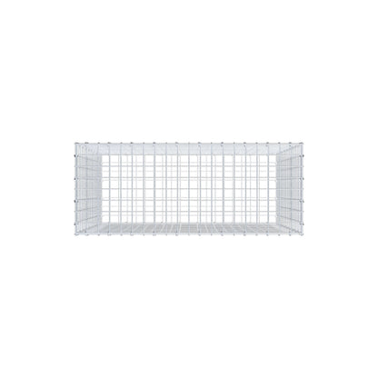 Gabione 100 cm x 90 cm x 40 cm (L x H x T), Maschenweite 5 cm x 5 cm, C-Ring