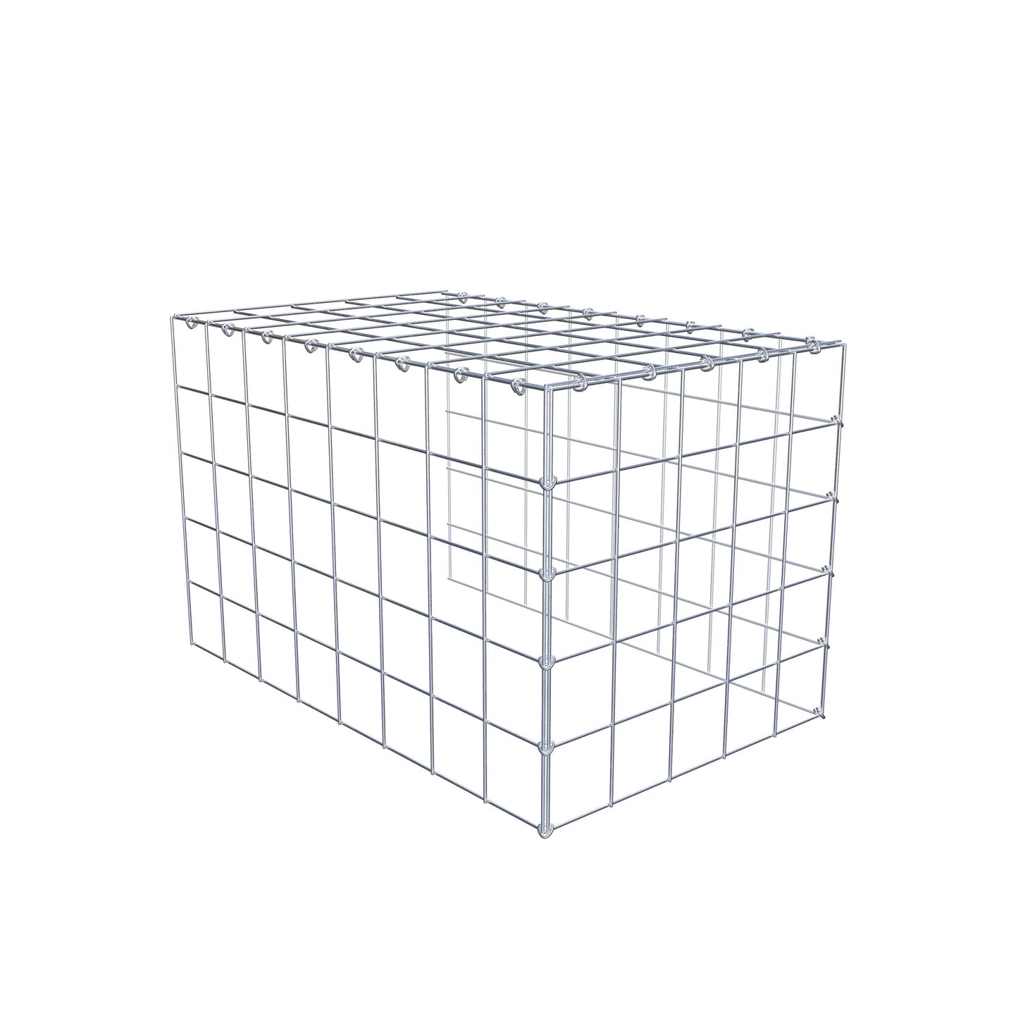 Pila adicional tipo 4 80 cm x 50 cm x 50 cm (L x A x P), malla 10 cm x 10 cm, anillo en C
