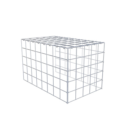 Pila adicional tipo 4 80 cm x 50 cm x 50 cm (L x A x P), malla 10 cm x 10 cm, anillo en C