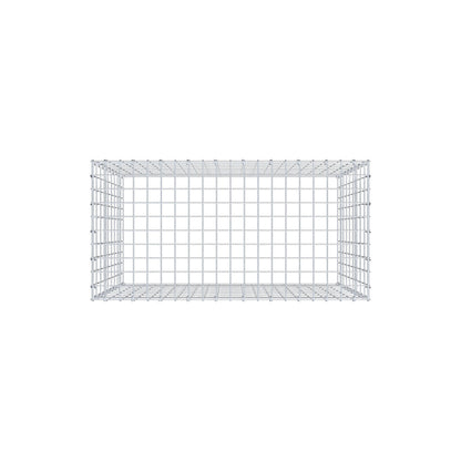 Mounted gabion type 3 100 cm x 90 cm x 50 cm (L x H x D), mesh size 5 cm x 10 cm, C-ring