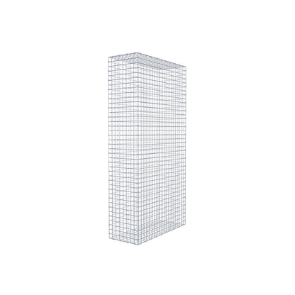 Gabion 200 cm x 100 cm x 40 cm (L x H x P), mailles 5 cm x 5 cm, anneau en C