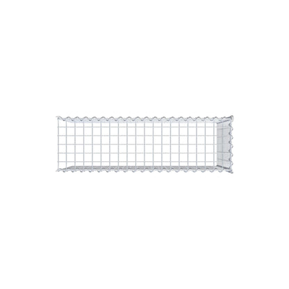 Gavión adulto tipo 4 100 cm x 60 cm x 30 cm (largo x alto x profundidad), tamaño de malla 5 cm x 5 cm, espiral