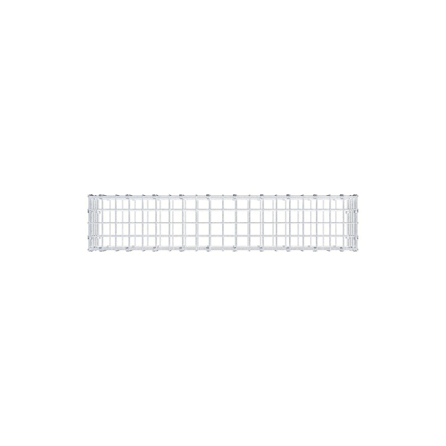 Gabbione 100 cm x 20 cm x 20 cm (L x H x P), maglia 5 x 5 cm, anello a spirale