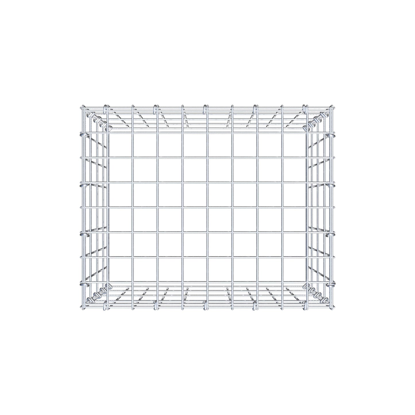 Monteret gabion type 3 50 cm x 40 cm x 40 cm (L x H x D), maskestørrelse 5 cm x 10 cm, C-ring