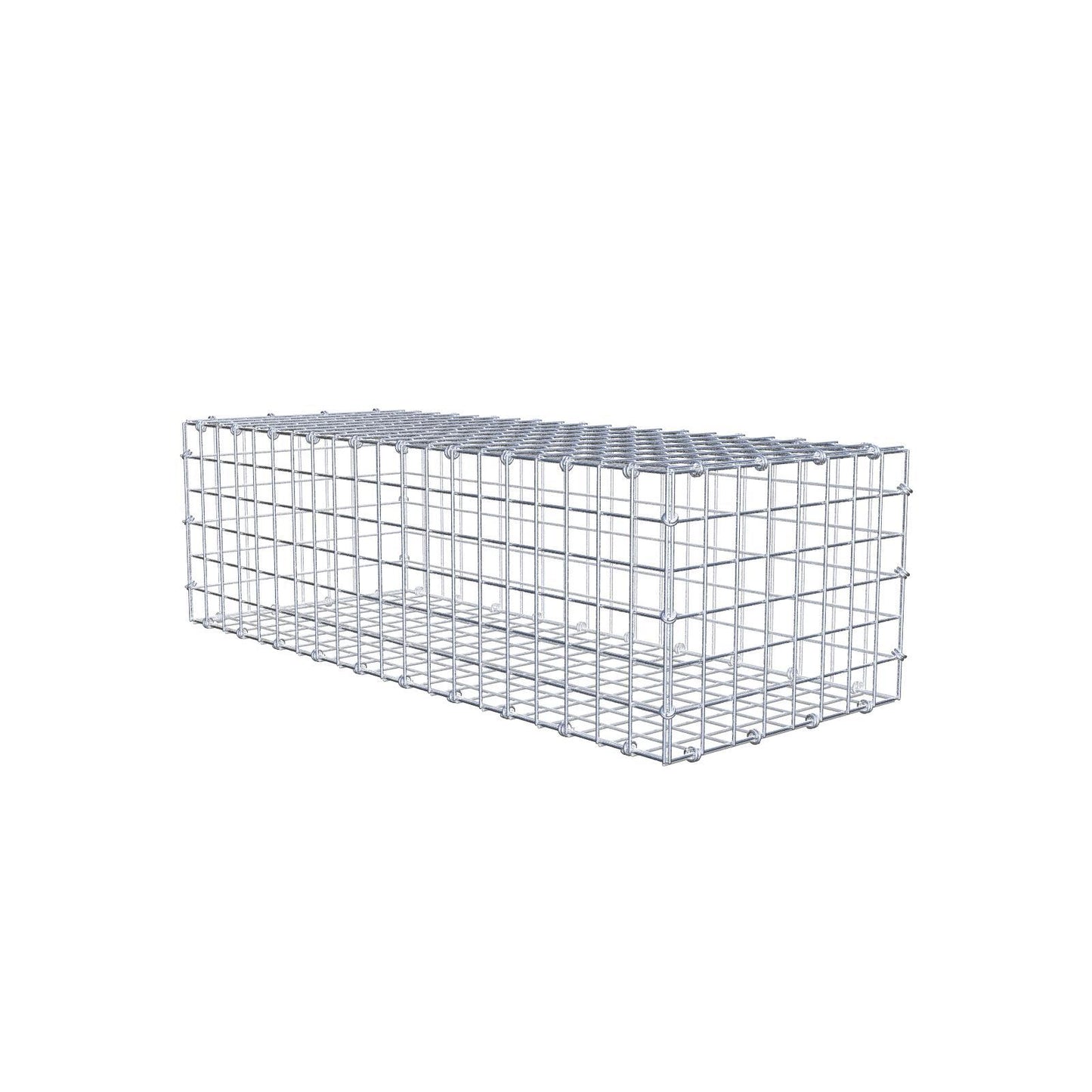 Gabion 100 cm x 30 cm x 40 cm (L x H x D), maskstorlek 5 x 5 cm, spiralring