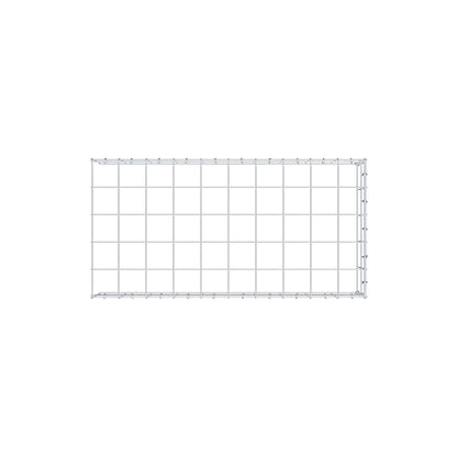 Mounted gabion type 4 100 cm x 20 cm x 50 cm (L x H x D), mesh size 10 cm x 10 cm, C-ring