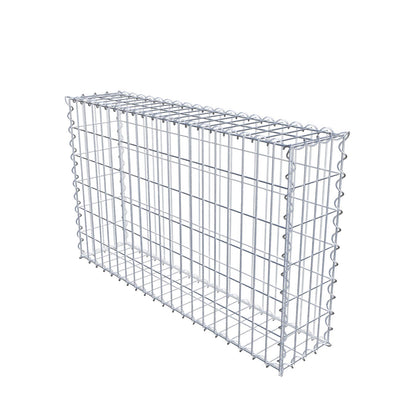 Gabião 100 cm x 60 cm x 20 cm (C x A x P), malhagem 5 cm x 10 cm, espiral
