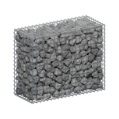 Gabion 100 cm x 80 cm x 40 cm (L x H x D), maskestørrelse 5 cm x 5 cm, spiral