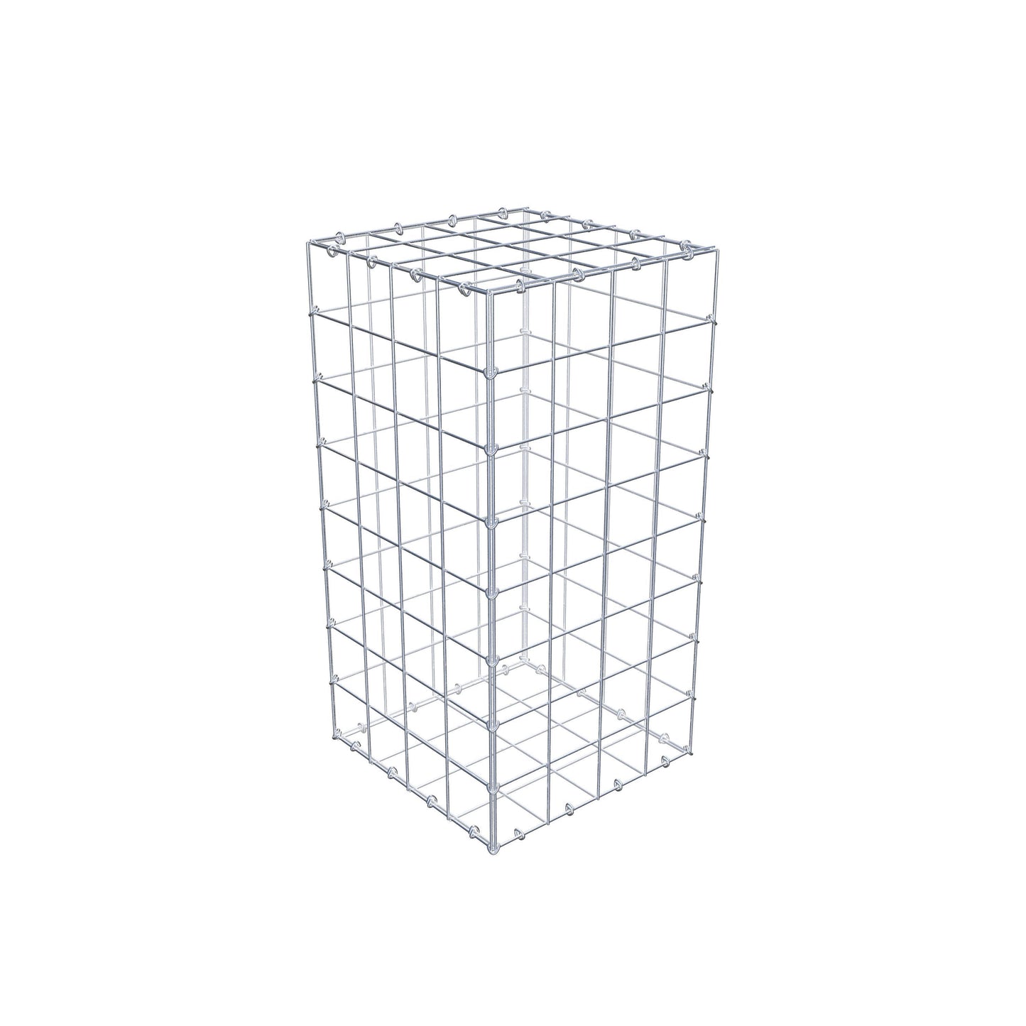 Gabione 80 cm x 40 cm x 40 cm (L x H x T), Maschenweite 10 cm x 10 cm, C-Ring