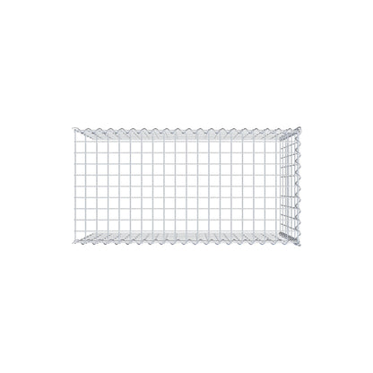 Opvokset gabion type 4 100 cm x 60 cm x 50 cm (L x H x D), maskestørrelse 5 cm x 10 cm, spiral
