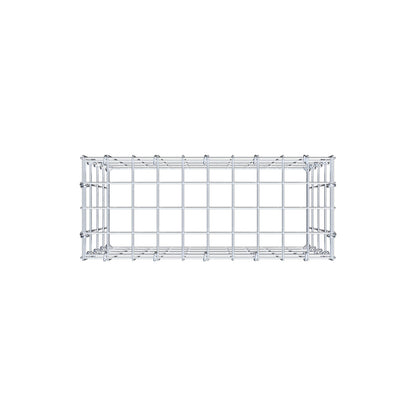 Mounted gabion type 3 50 cm x 40 cm x 20 cm (L x H x D), mesh size 5 cm x 10 cm, C-ring