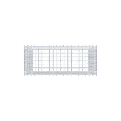 Gavión 100 cm x 100 cm x 40 cm (L x A x P), malla 5 cm x 5 cm, anillo en C