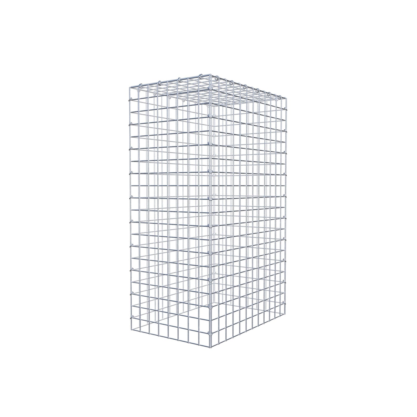 Gavión complementario de tipo 3 100 cm x 60 cm x 40 cm (L x A x P), malla 5 cm x 5 cm, anillo en C