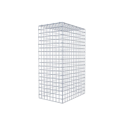 Gavión complementario de tipo 3 100 cm x 60 cm x 40 cm (L x A x P), malla 5 cm x 5 cm, anillo en C