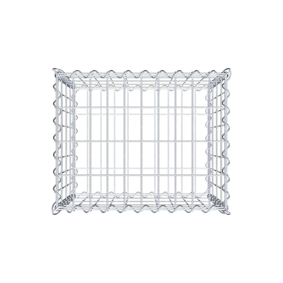 Gabion 50 cm x 40 cm x 40 cm (L x H x D), maskstorlek 5 cm x 10 cm, spiral
