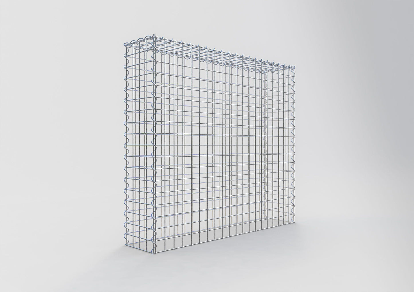 Anbaugabione Typ 3 100 cm x 90 cm x 20 cm (L x H x T), Maschenweite 5 cm x 5 cm, Spirale